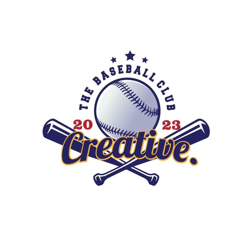 design logo baseball  vector illustration
