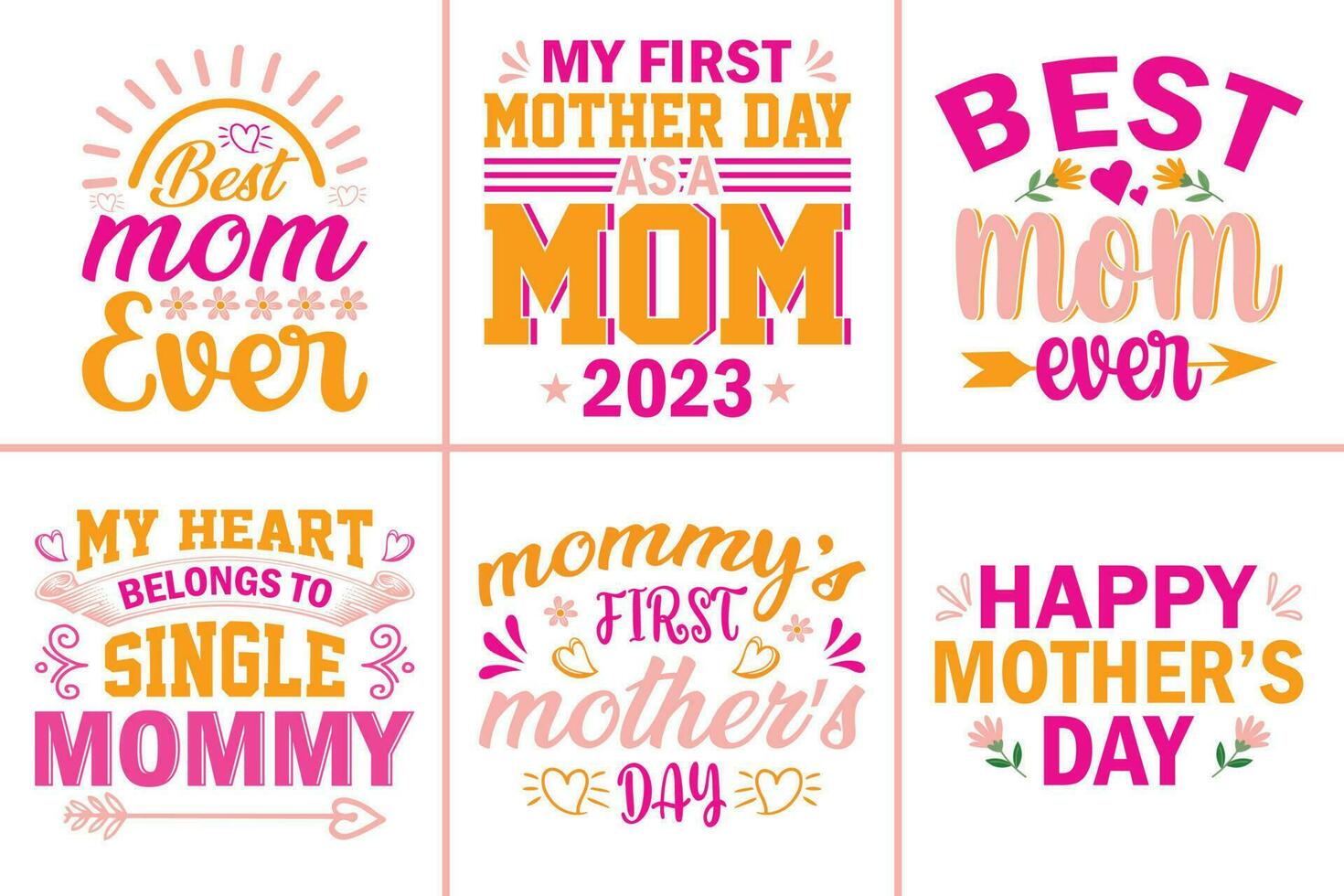 vector mother's day t-shirt design.