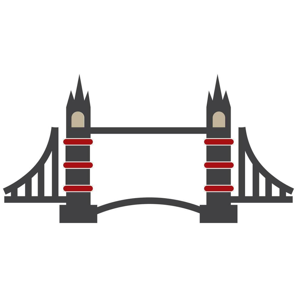puente icono vector ilustración símbolo