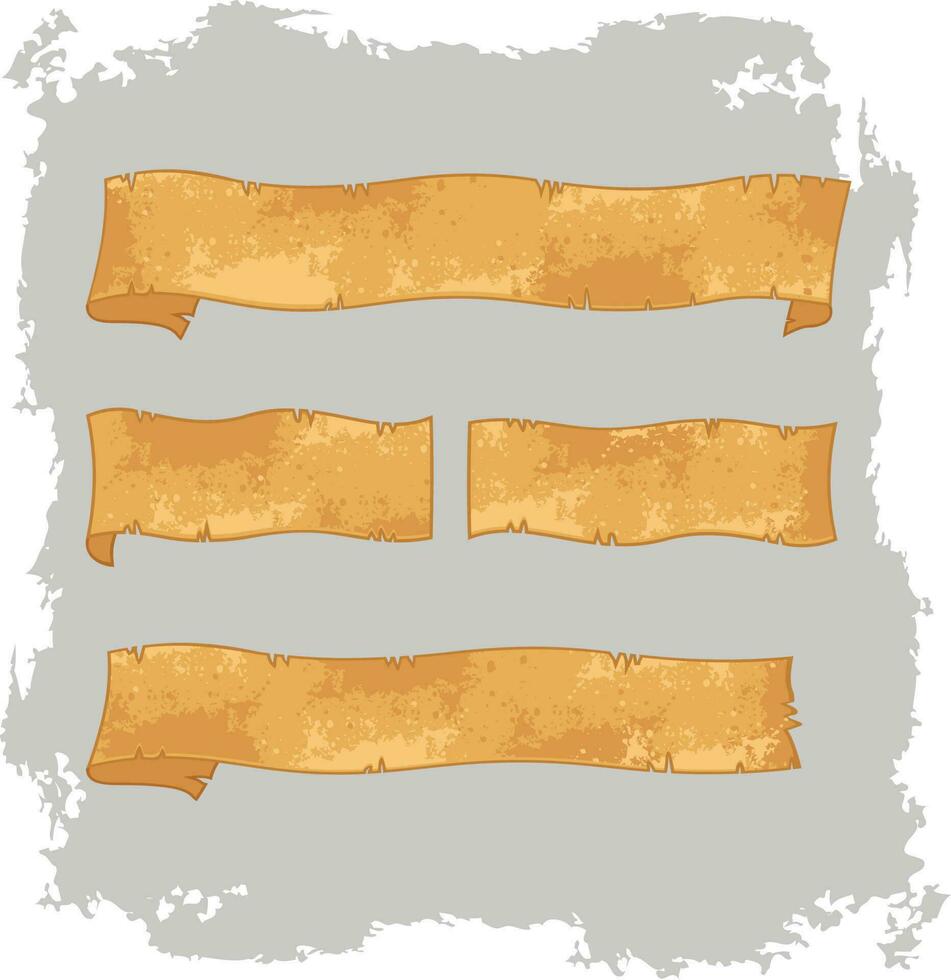 vector, set of grunge banners vector