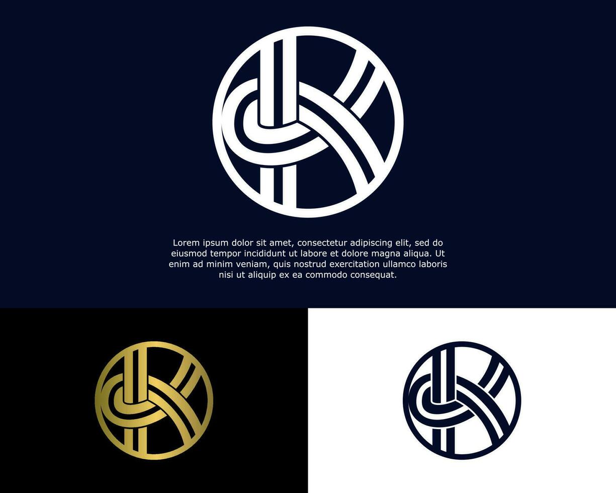 Letter K logo for company with unique idea Premium Vector design