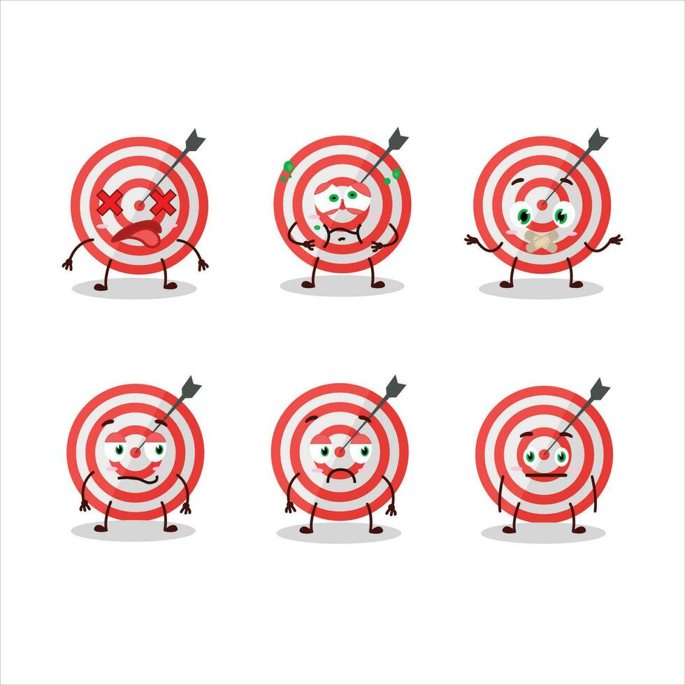 Target cartoon character with in nope expression vector