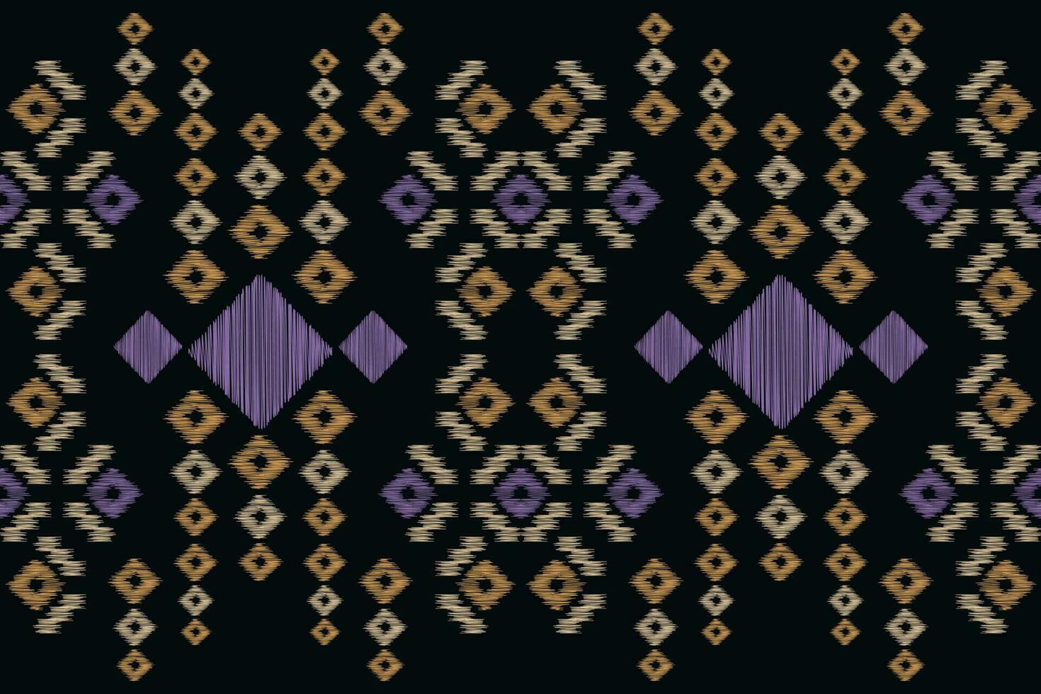 Ethnic Ikat fabric pattern geometric style.African Ikat embroidery Ethnic oriental pattern black background. Abstract,vector,illustration.For texture,clothing,scraf,decoration,carpet,silk. vector