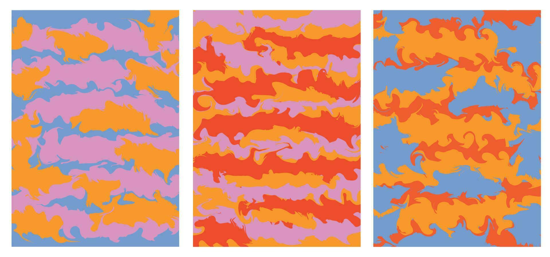 conjunto maravilloso resumen antecedentes con mármol líquido efecto vector