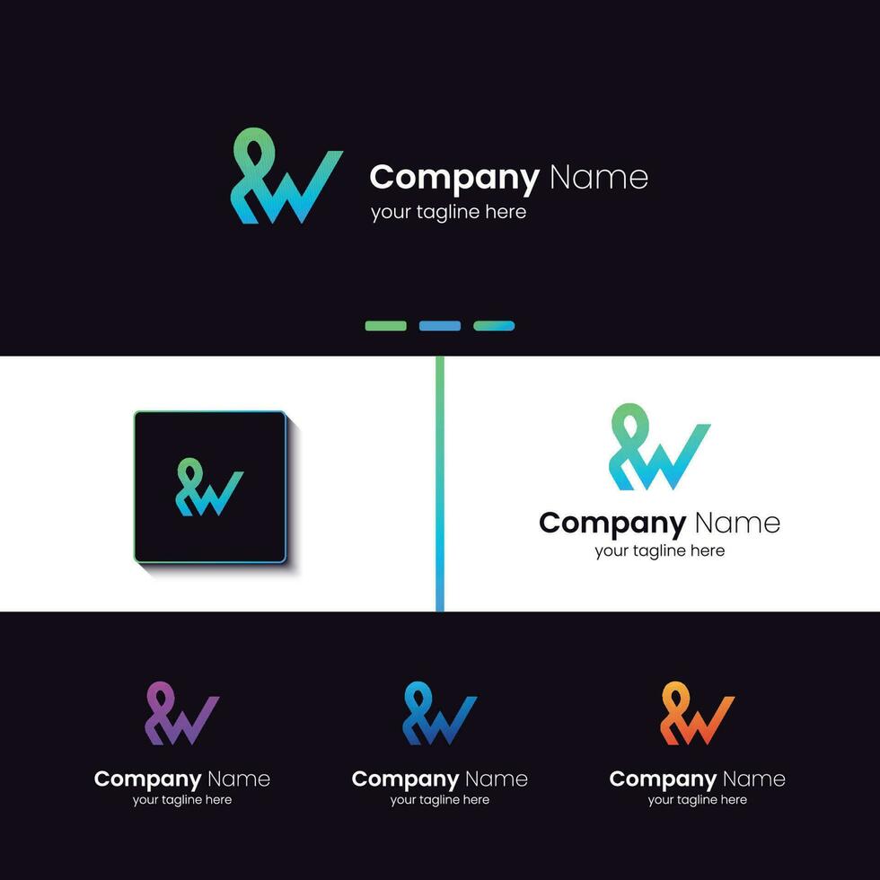 SW typography logo, custom, creative, business, professional, typography, object, modern, minimal, symbol, vector