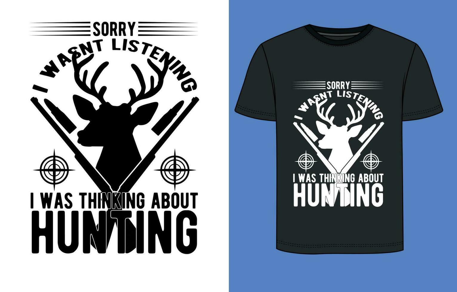 hunting vector design