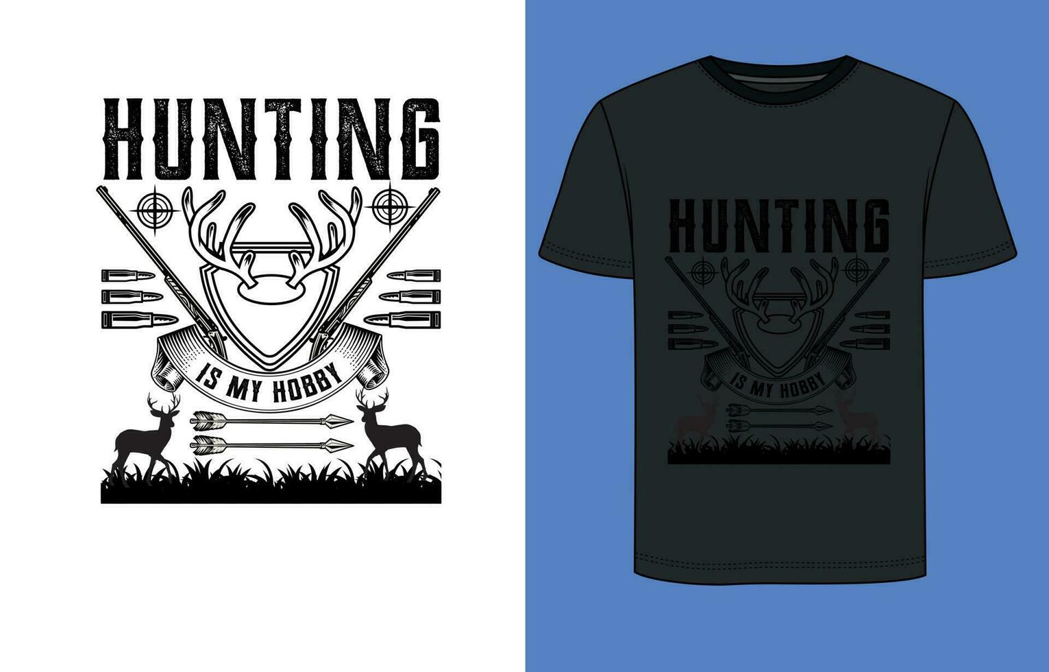 hunting vector design