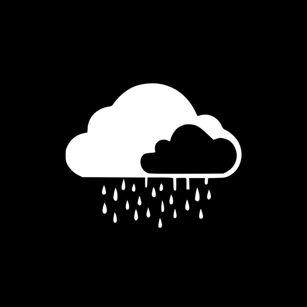 Cloud, Minimalist and Simple Silhouette - Vector illustration