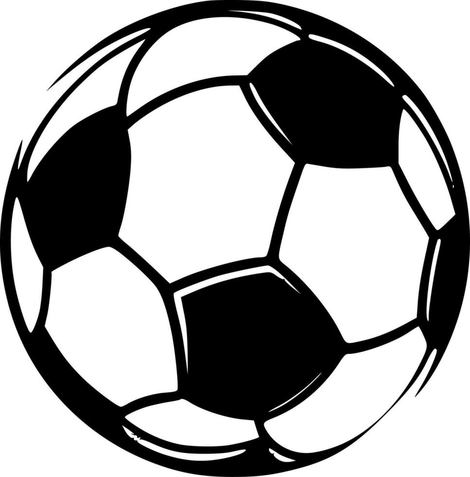 Soccer - Minimalist and Flat Logo - Vector illustration