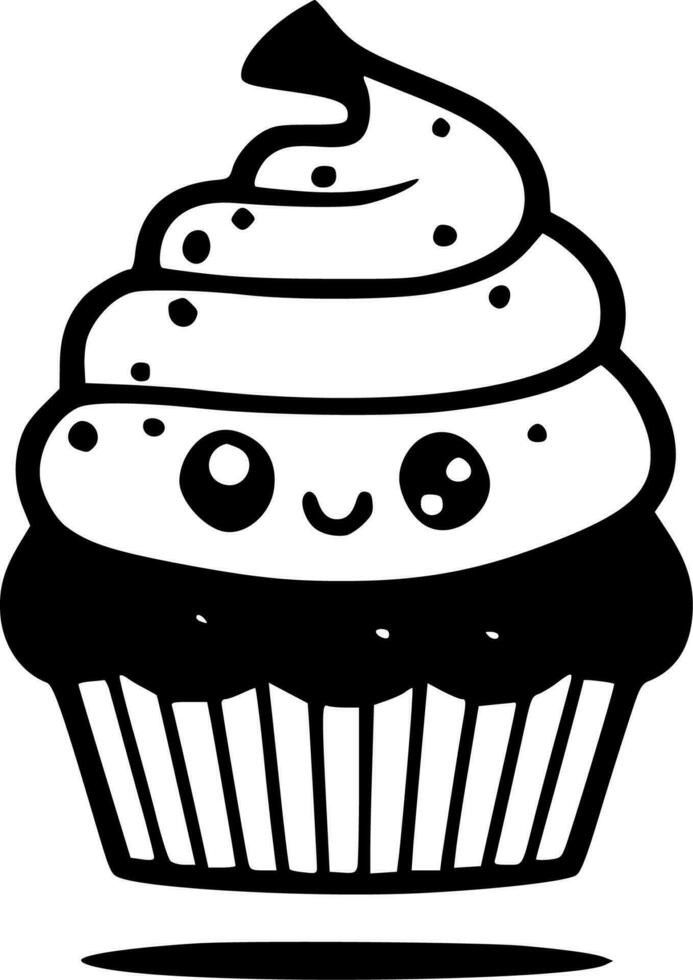 Cupcake - High Quality Vector Logo - Vector illustration ideal for T-shirt graphic