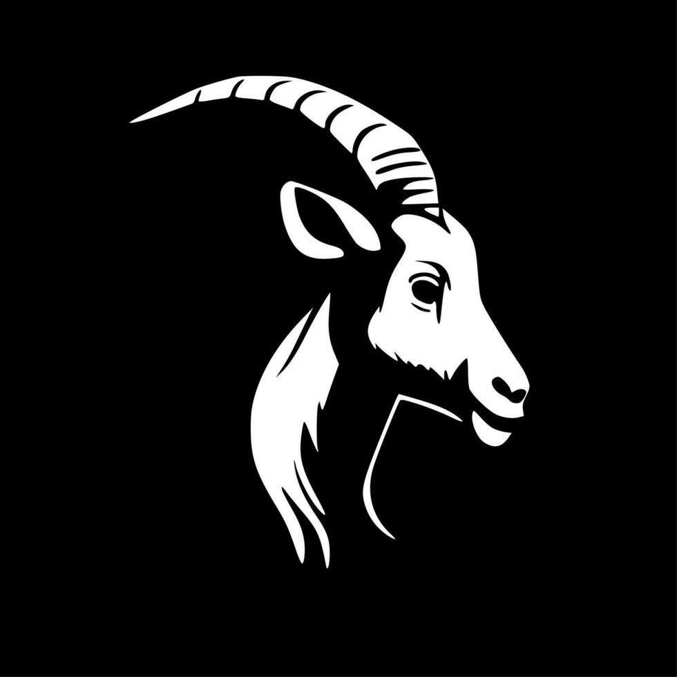 Goat - Minimalist and Flat Logo - Vector illustration