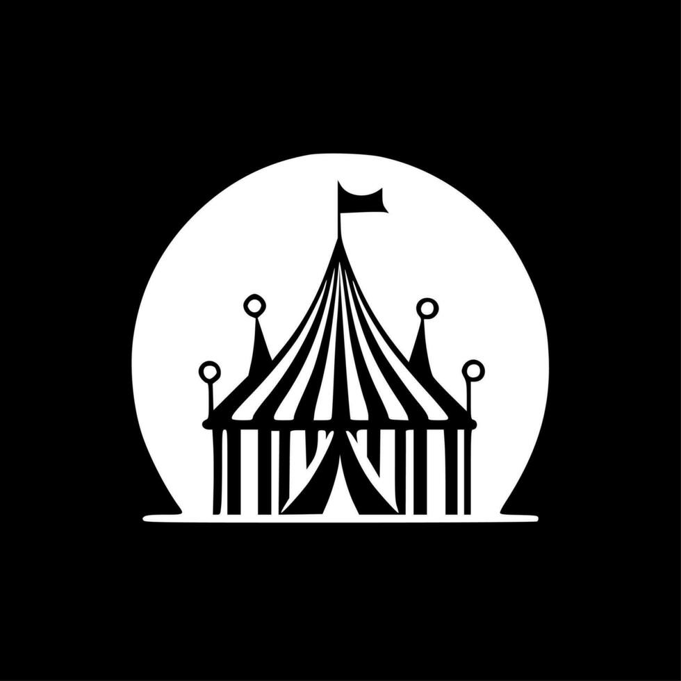 Circus, Minimalist and Simple Silhouette - Vector illustration