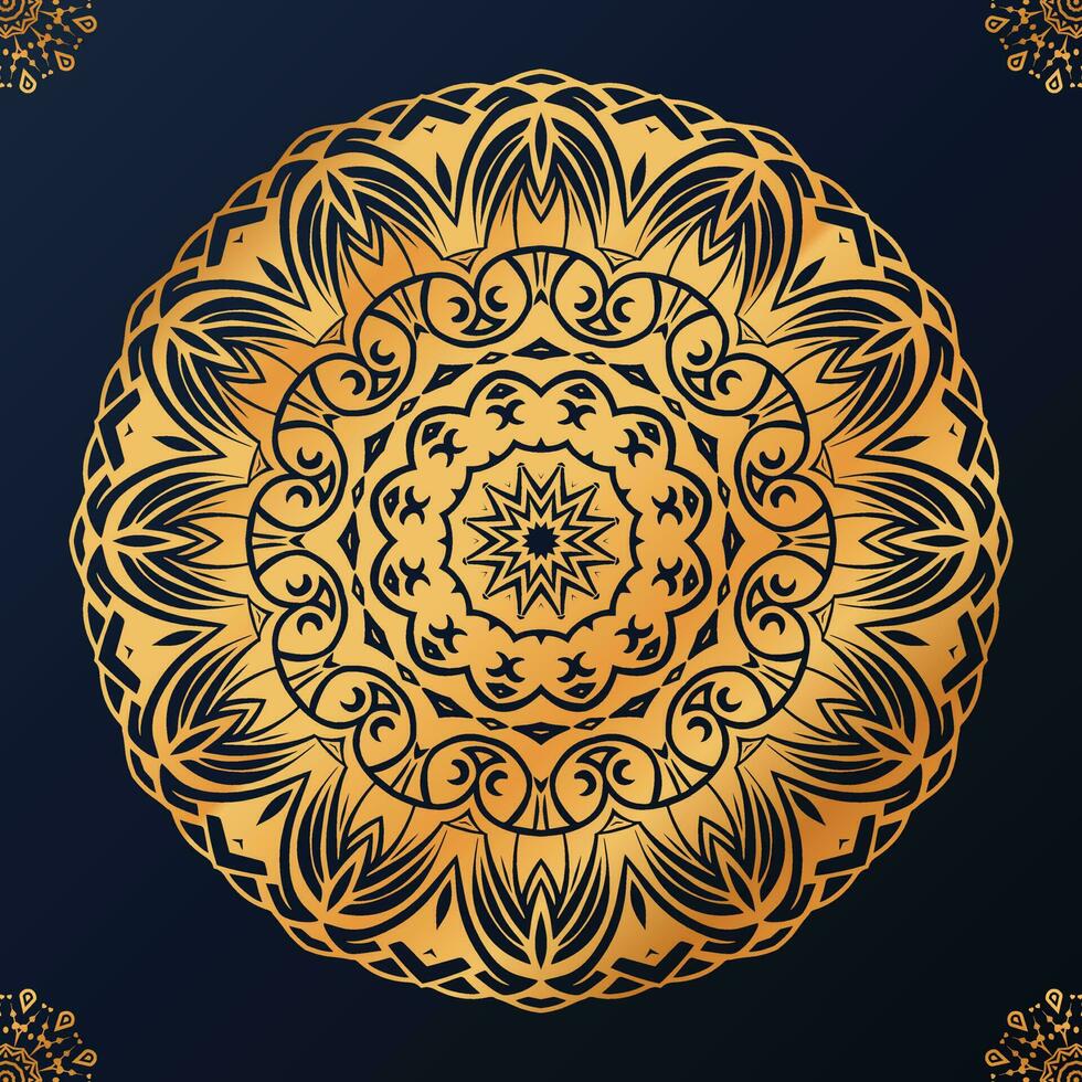 Vector flower luxury mandala background arabesque style