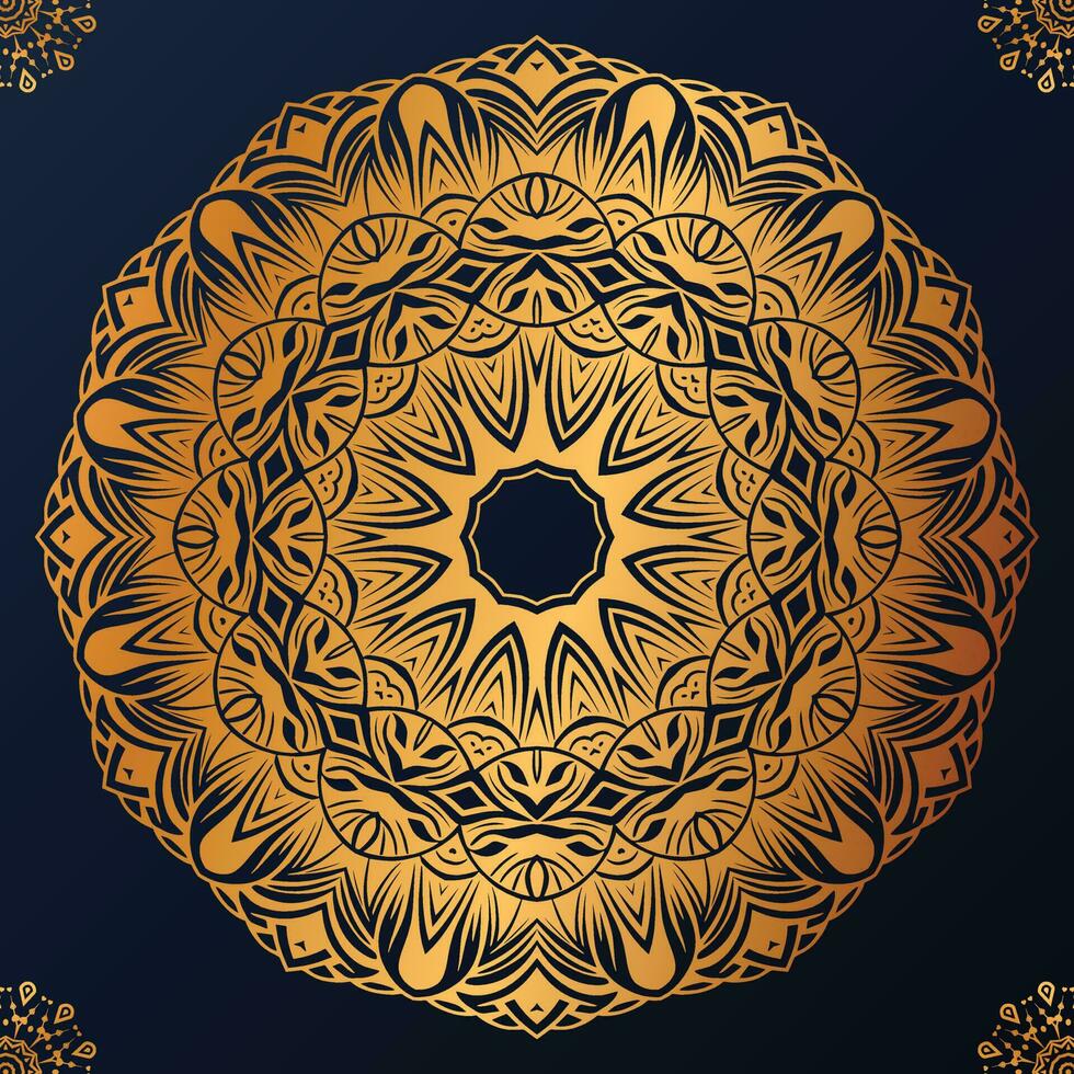 Vector flower luxury mandala background arabesque style