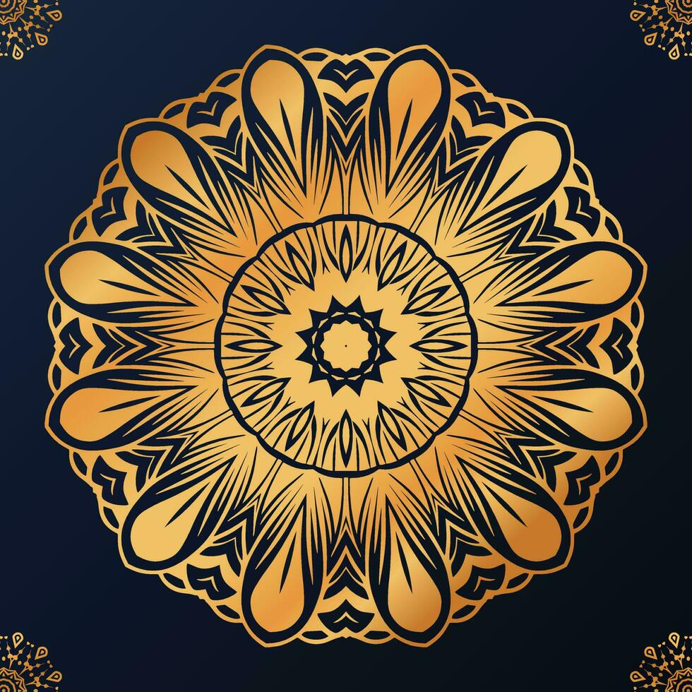 Vector flower luxury mandala background arabesque style