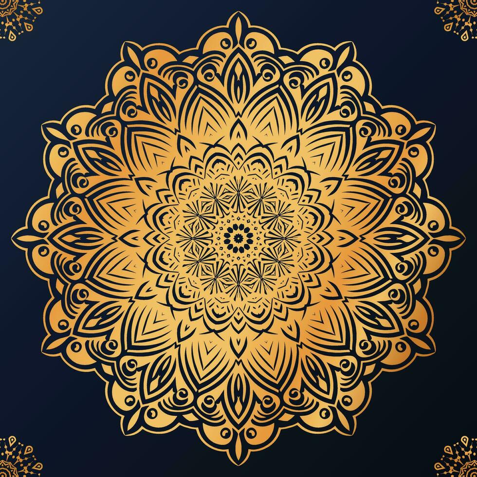 Vector flower luxury mandala background arabesque style