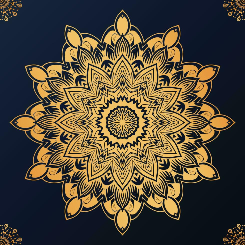 Vector flower luxury mandala background arabesque style