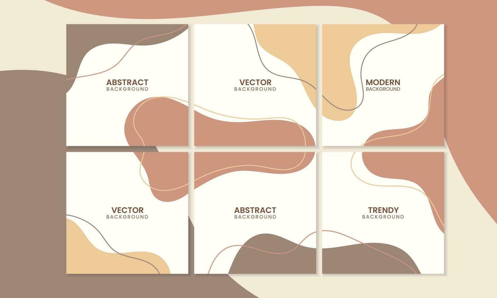 Trendy abstract social media puzzle background template with seamless transition and soft color vector