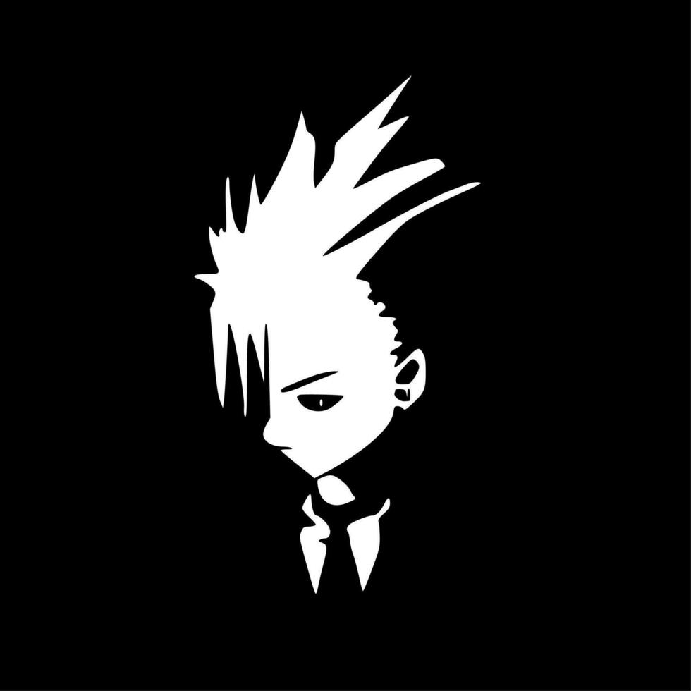 Stencil, Black and White Vector illustration