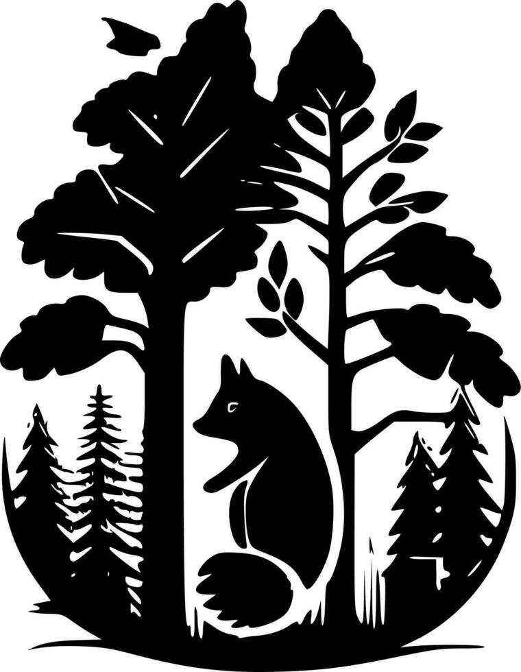Woodland - High Quality Vector Logo - Vector illustration ideal for T-shirt graphic