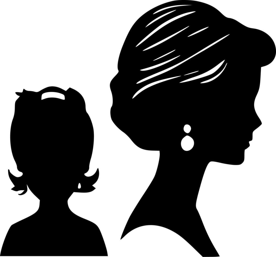 madre - minimalista y plano logo - vector ilustración