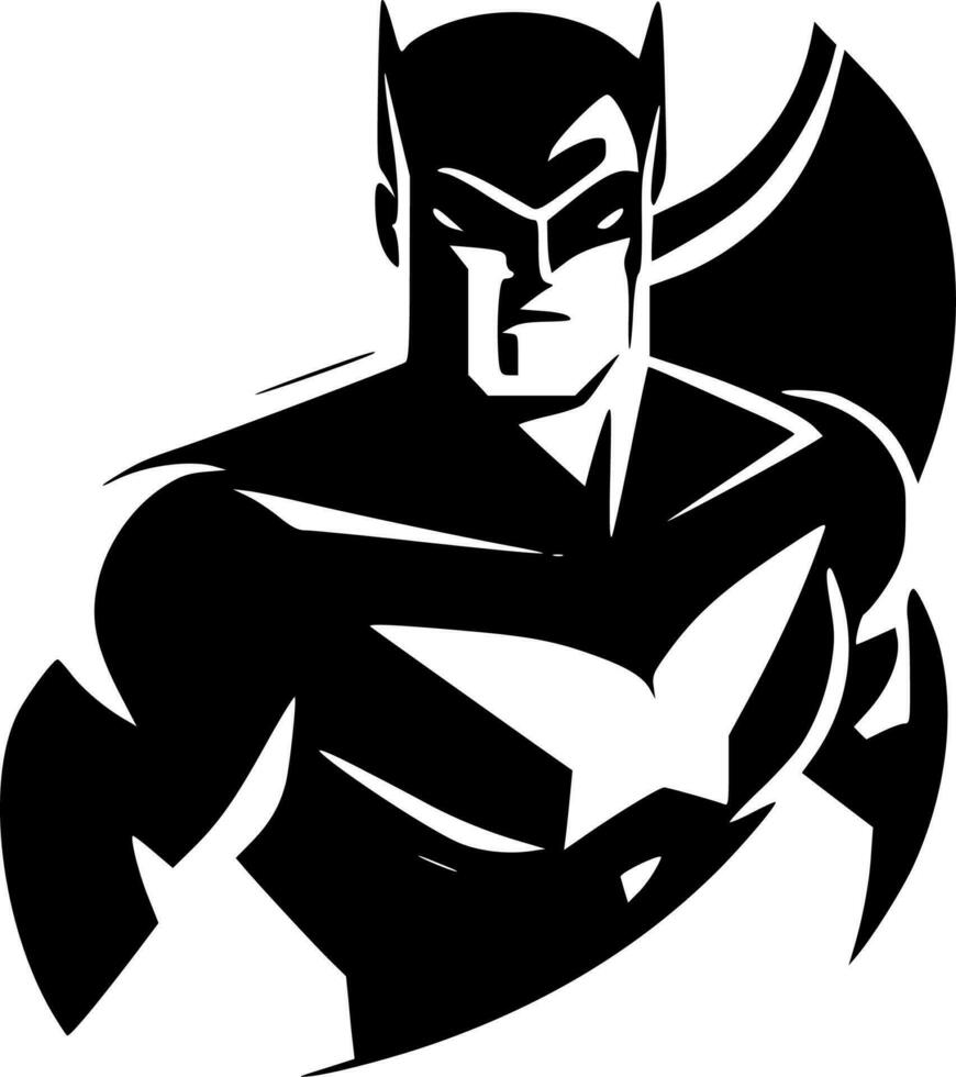 Superhero - High Quality Vector Logo - Vector illustration ideal for T-shirt graphic