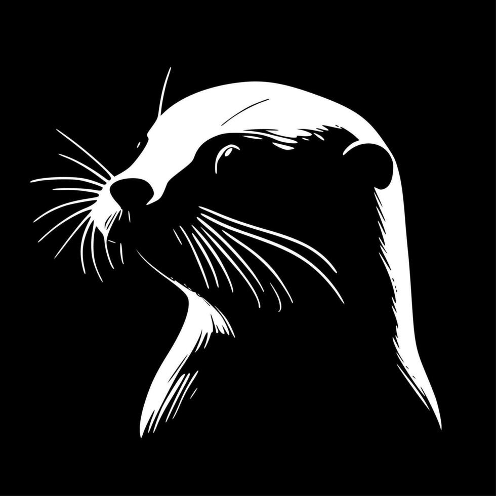 Otter - High Quality Vector Logo - Vector illustration ideal for T-shirt graphic