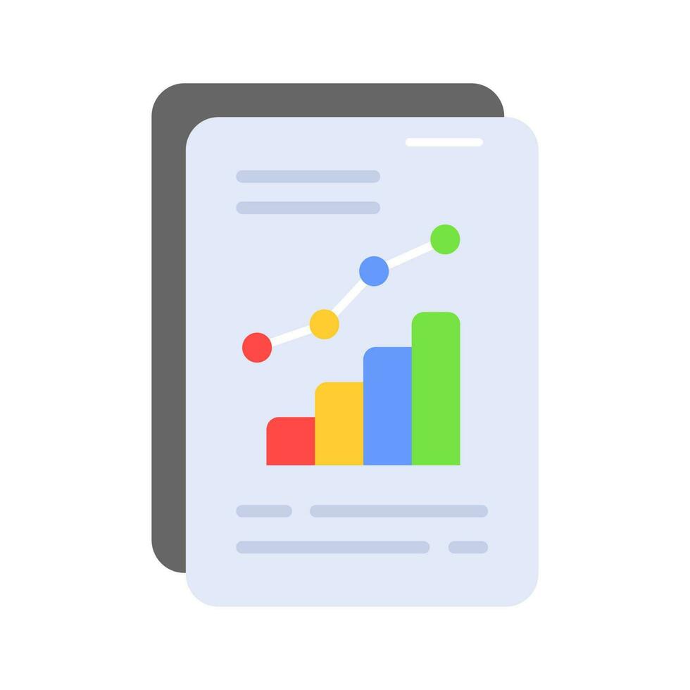 Communicate your business performance with our professional business report icon, premium vector