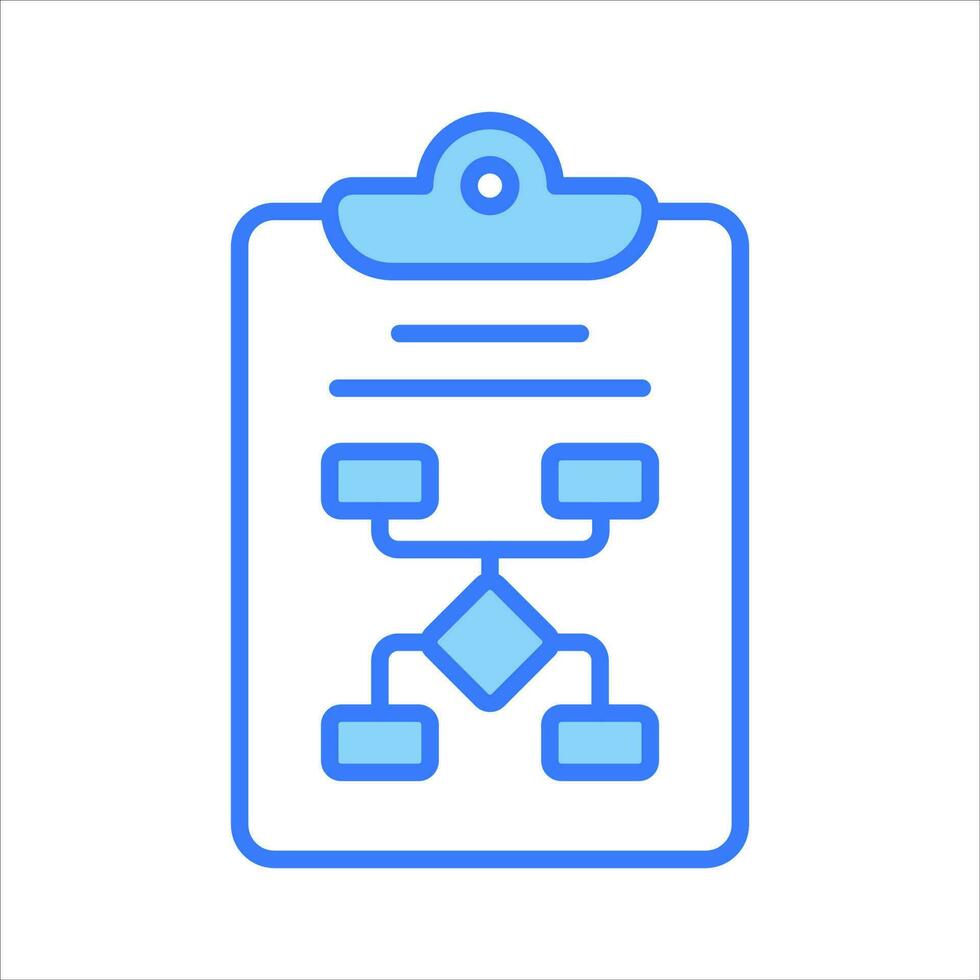 Data flow chart icon, algorithm vector in editable style, business planning