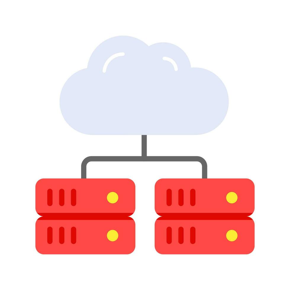 Creatively designed icon of cloud server in modern style, download this premium icon of cloud storage vector
