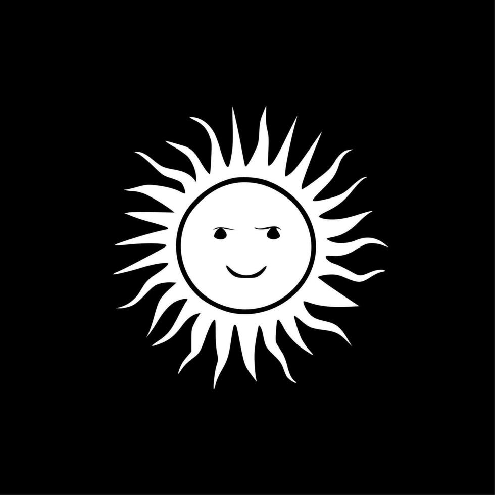 Sun - Minimalist and Flat Logo - Vector illustration