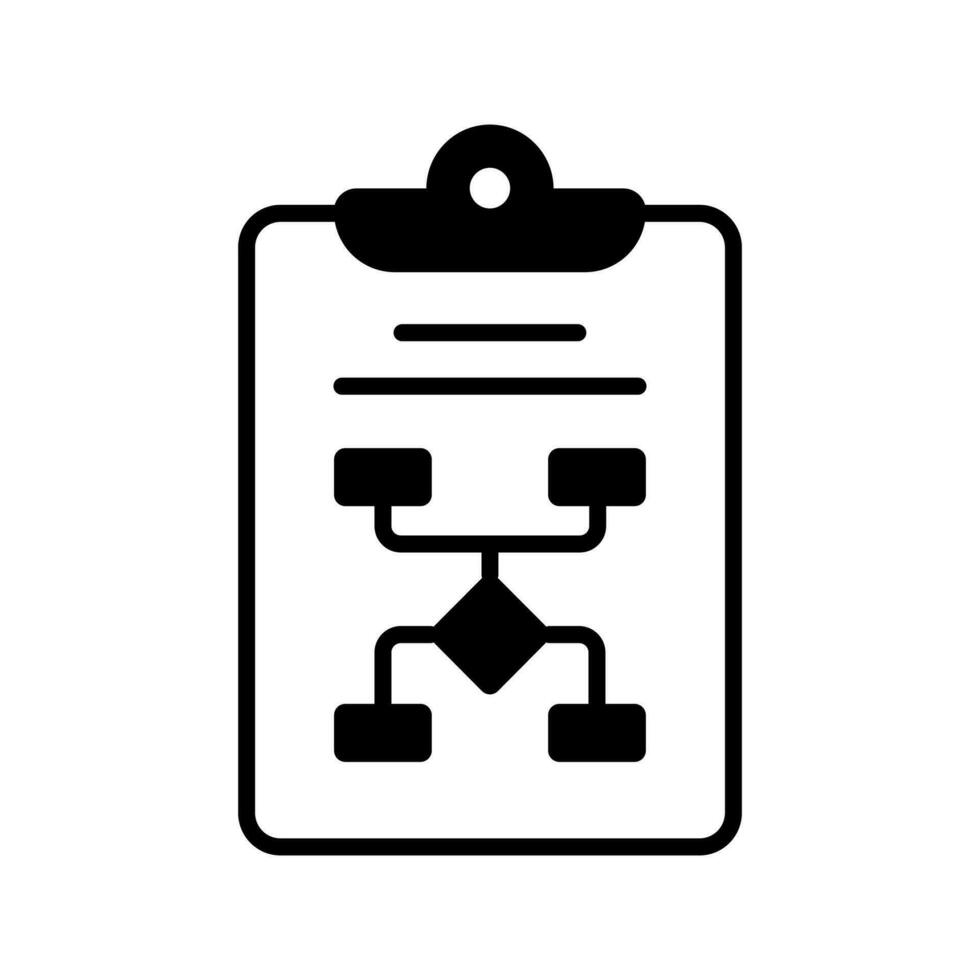 Data flow chart icon, algorithm vector in editable style, business planning