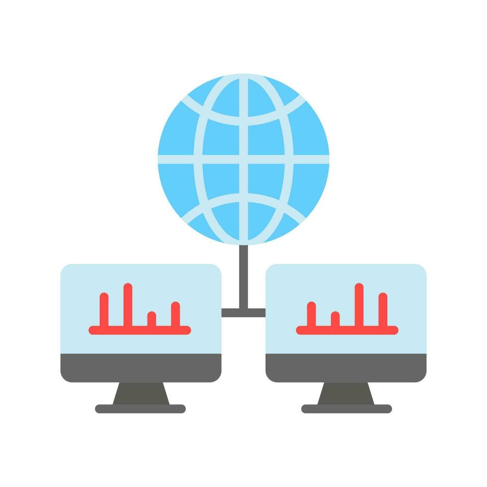 Grab this carefully designed icon of global network in modern style, premium icon vector
