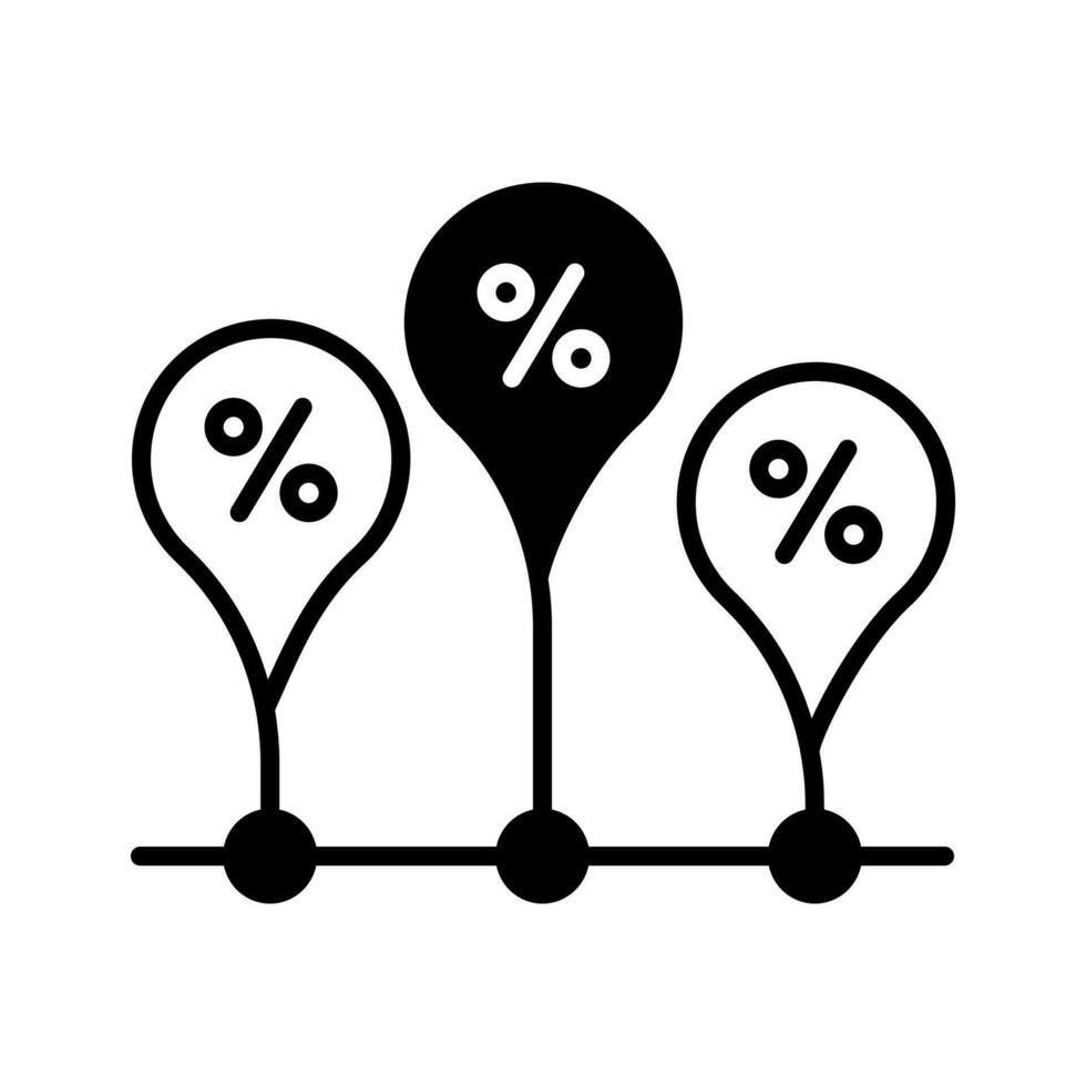 un editable vector de cronograma gráfico en moderno estilo, prima icono