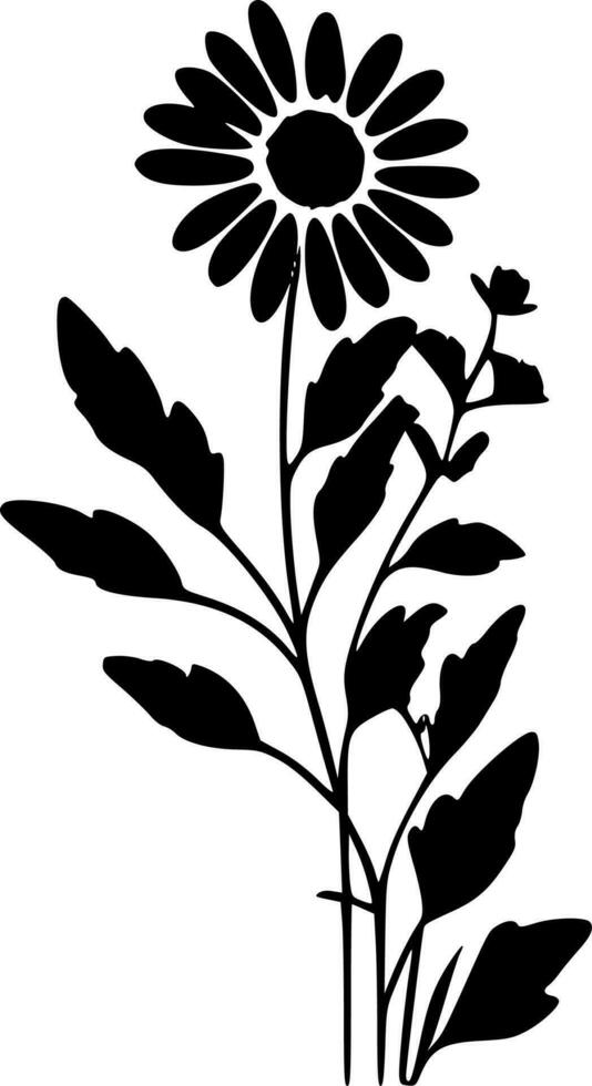 Flower - Minimalist and Flat Logo - Vector illustration