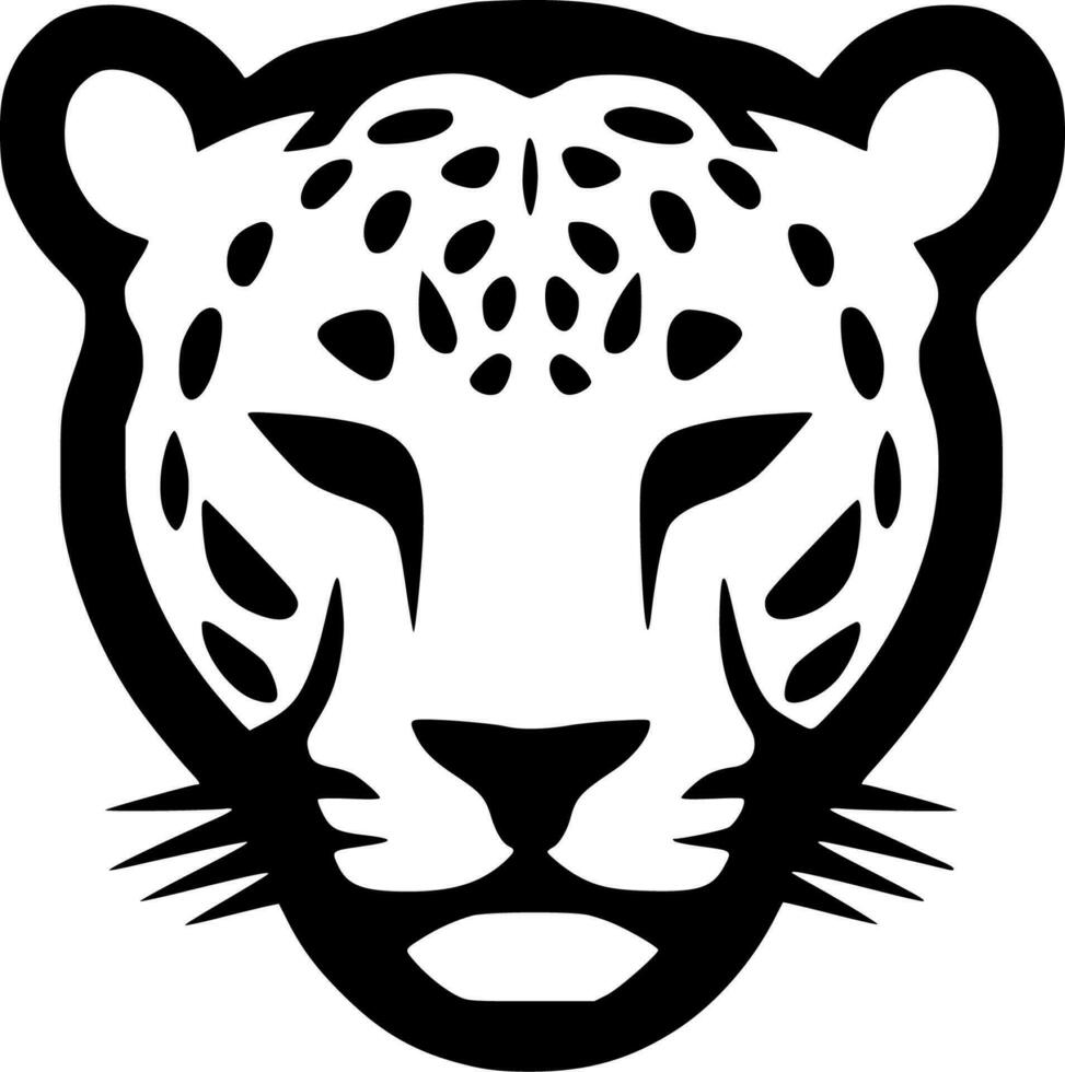 Leopard - Minimalist and Flat Logo - Vector illustration