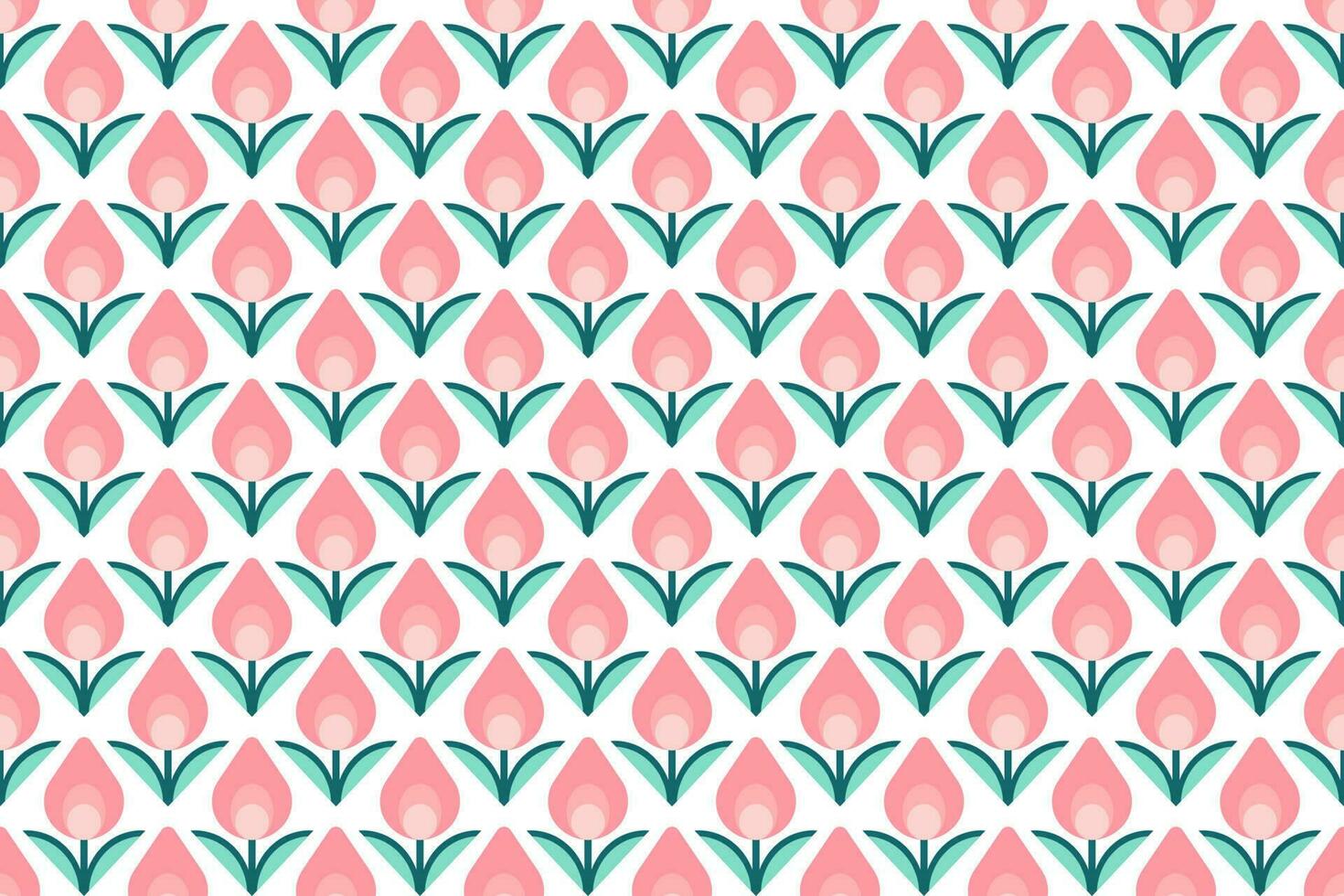 Seamless pattern flower vector design background