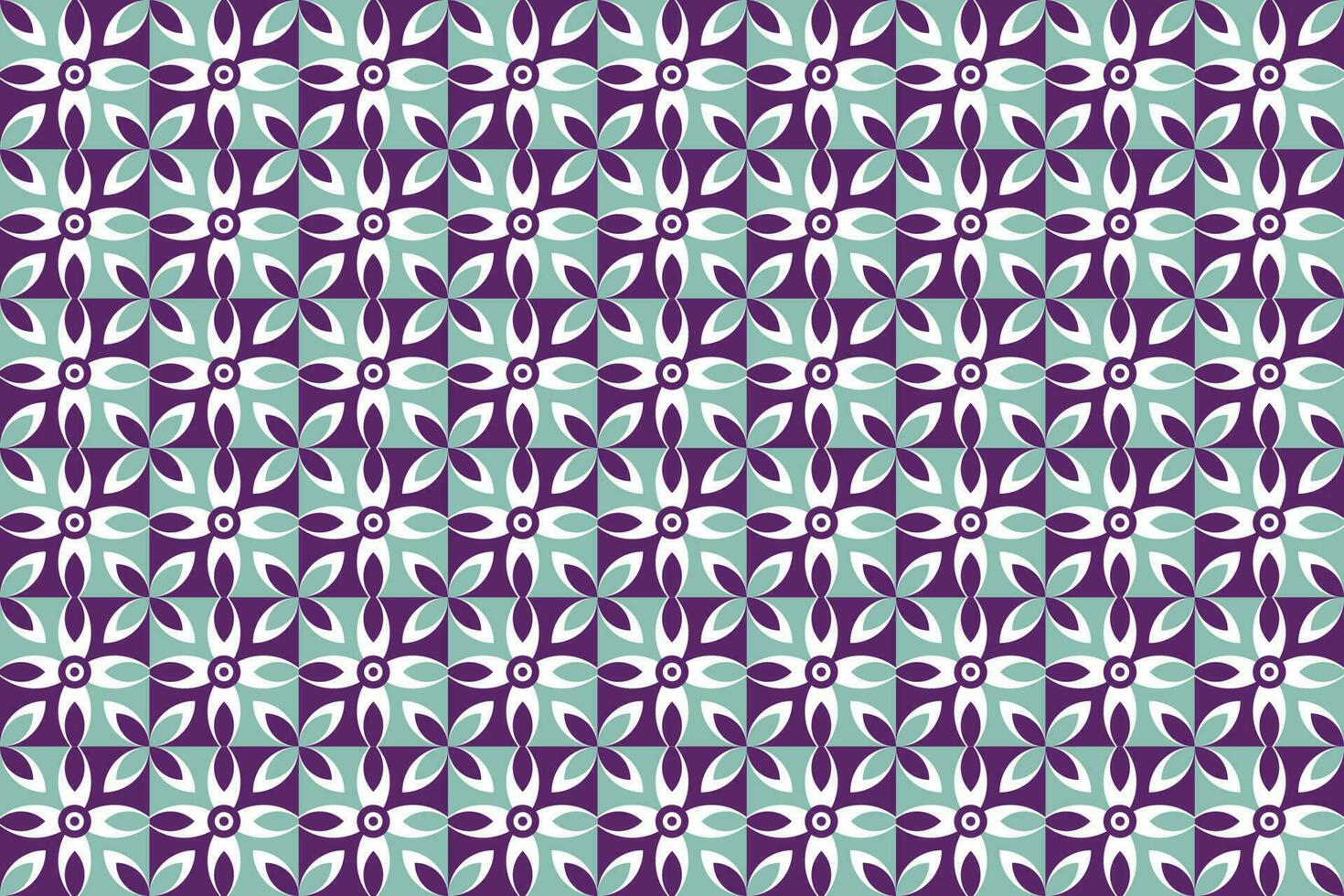 Flower geometric symmetrical pattern background design vector
