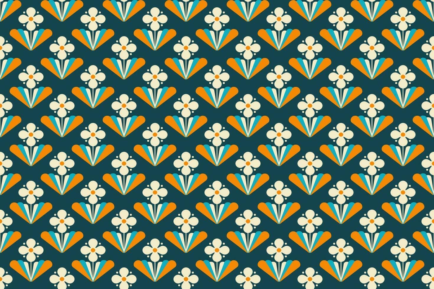 Seamless pattern flower vector design illustration