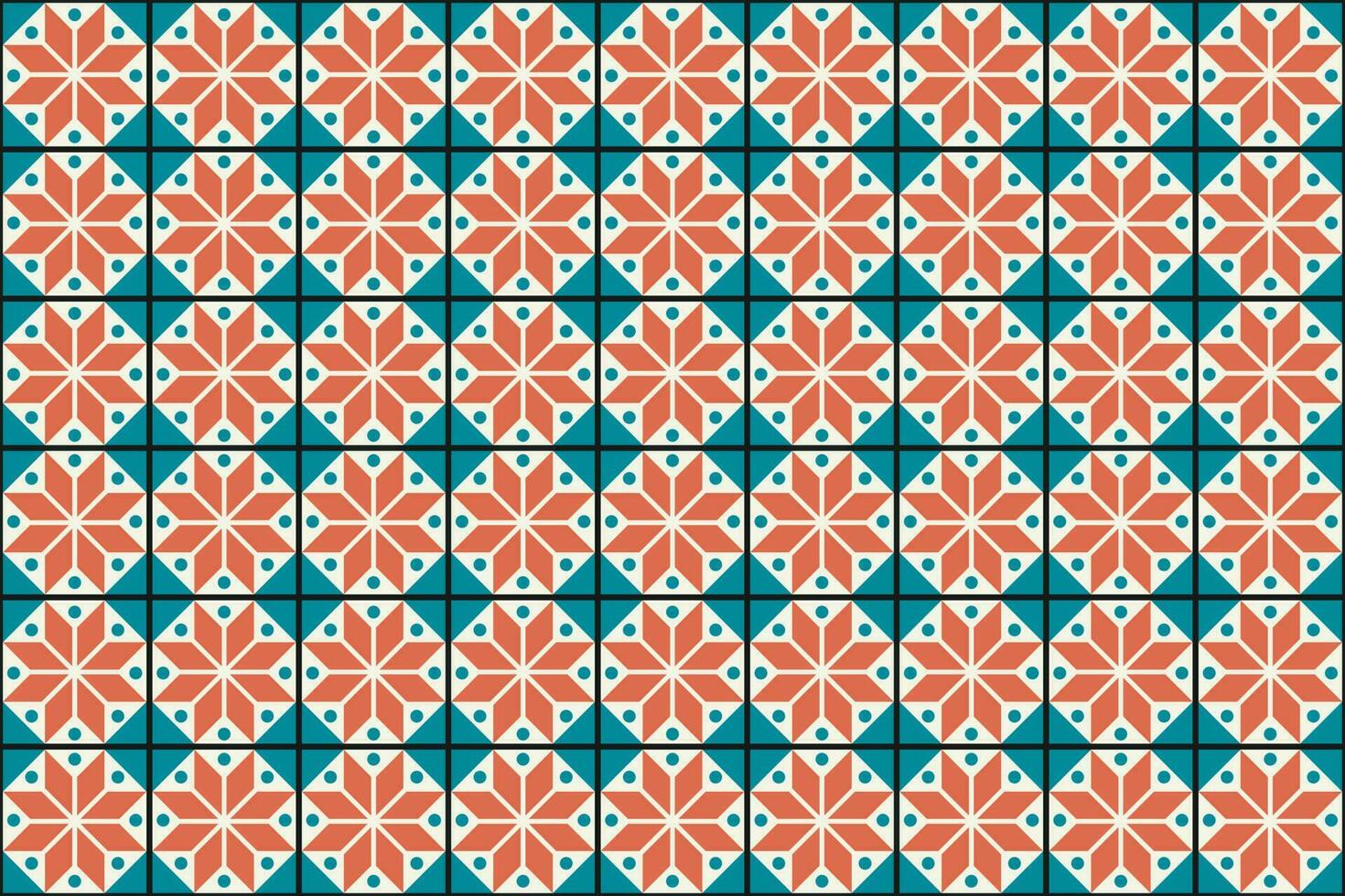 Ceramic tile geometric pattern design background-1 vector