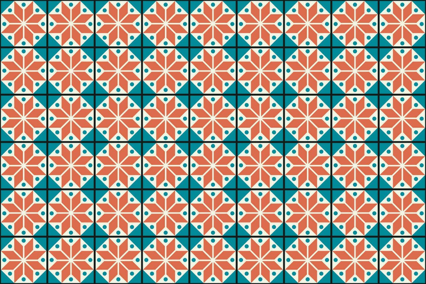 Ceramic tile geometric pattern design background-1 vector