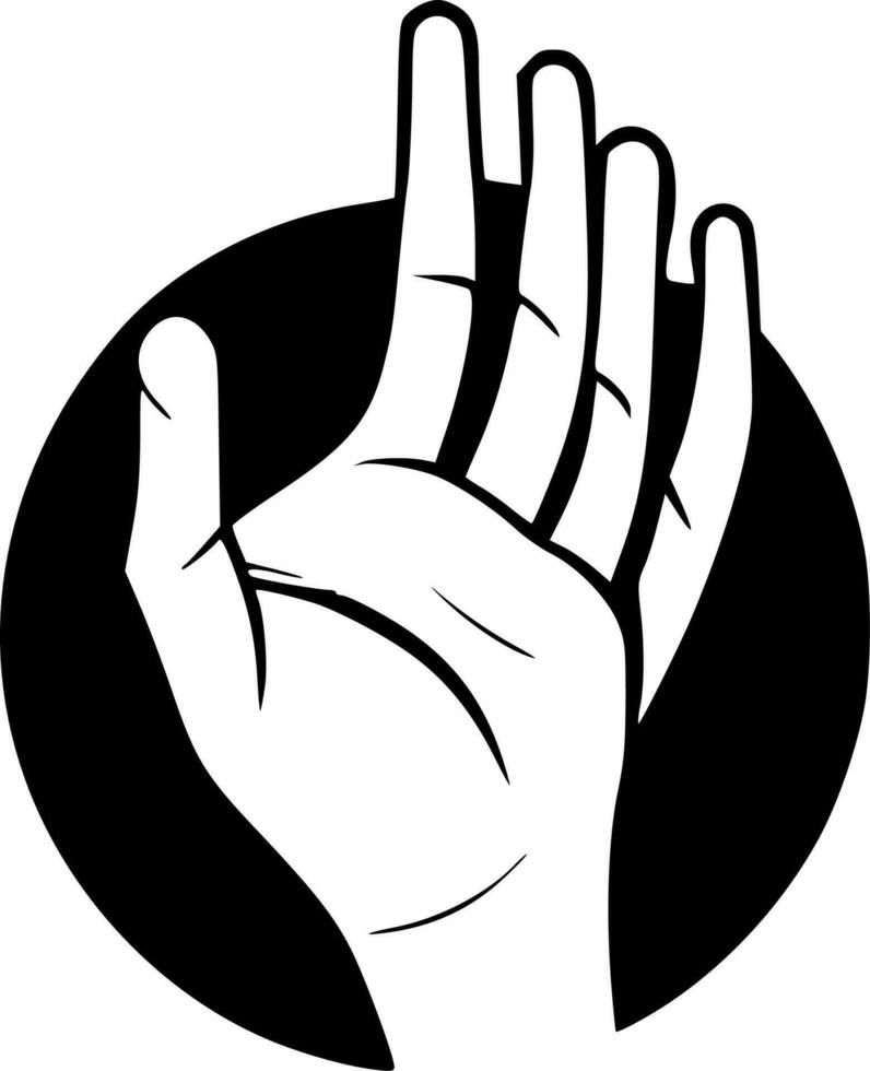 Hands - High Quality Vector Logo - Vector illustration ideal for T-shirt graphic