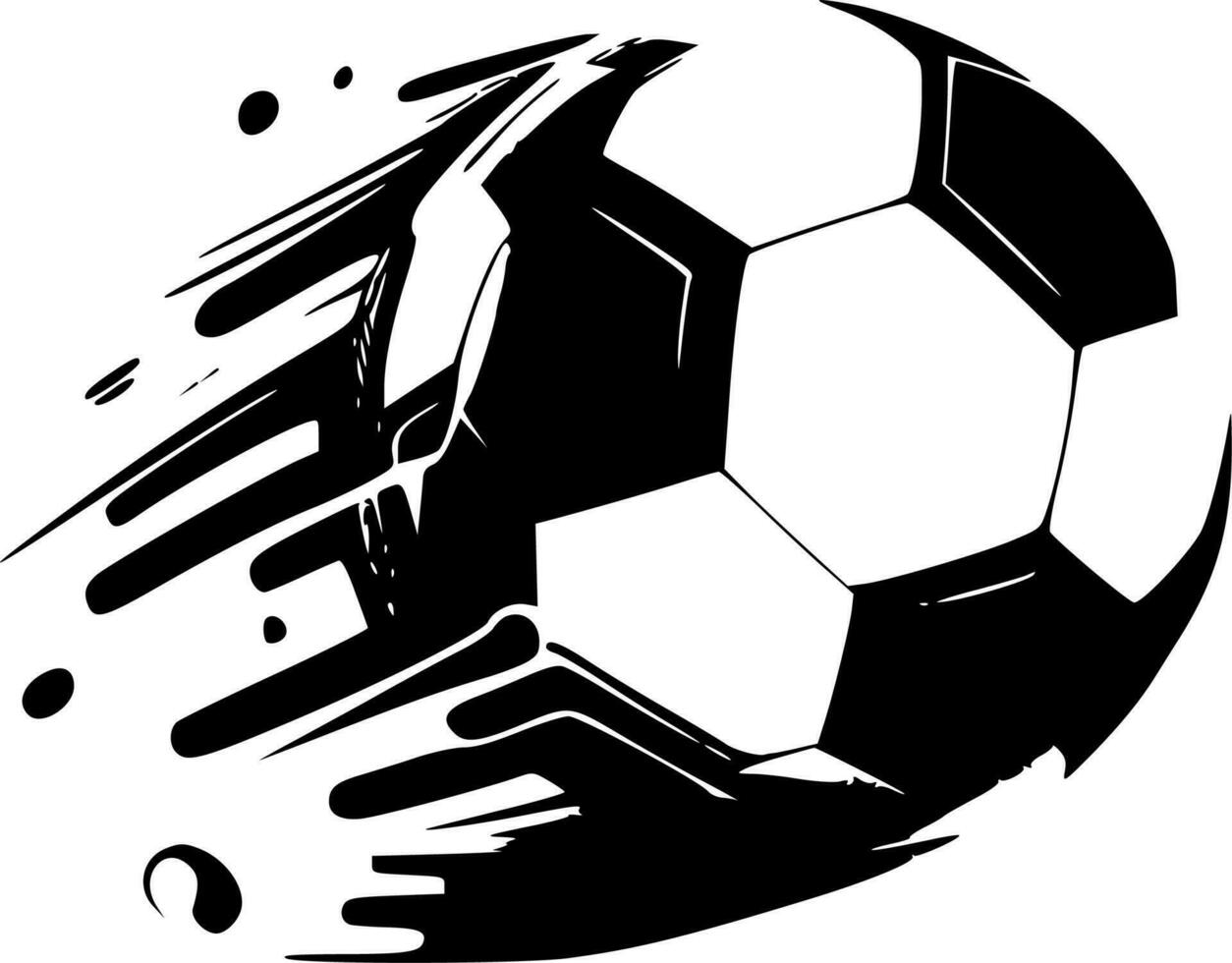 fútbol, minimalista y sencillo silueta - vector ilustración