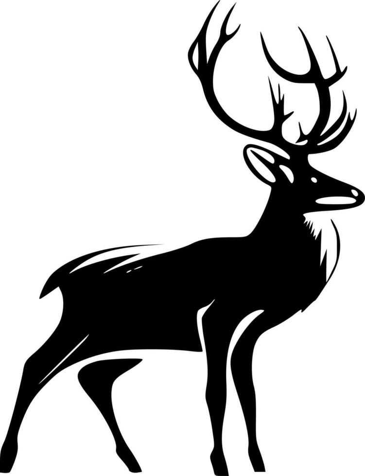 Deer - Minimalist and Flat Logo - Vector illustration