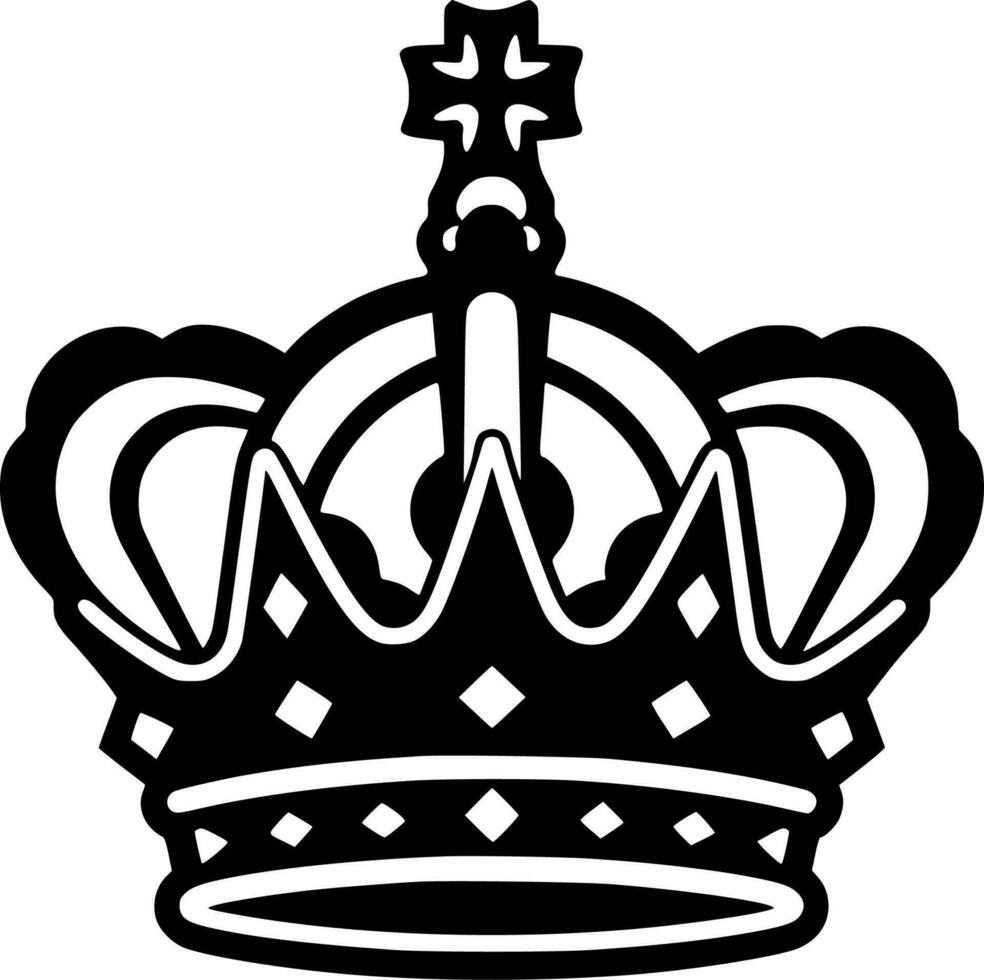 coronación - minimalista y plano logo - vector ilustración