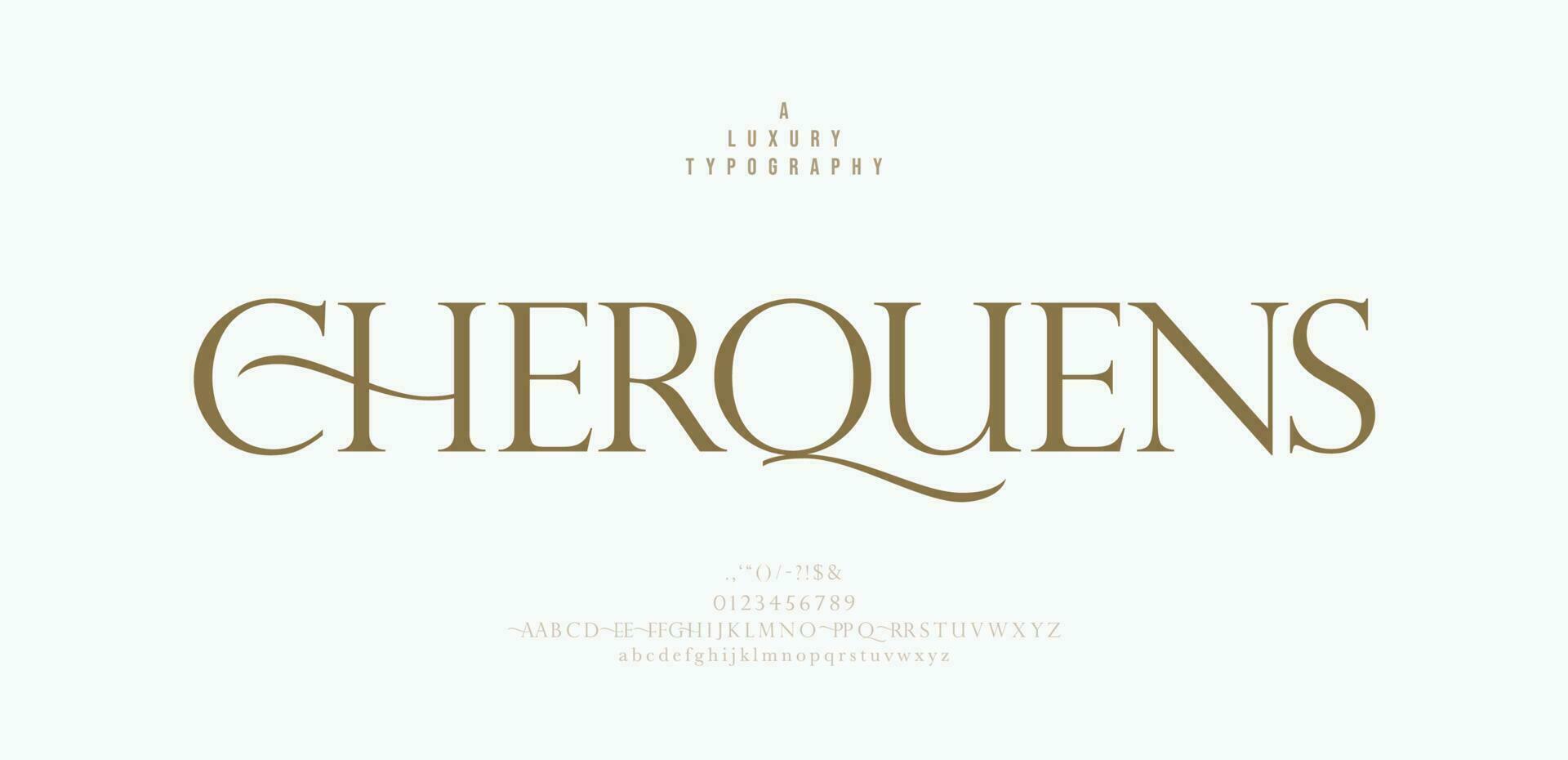 Luxury alphabet letters font. Classic Elegant Modern Serif Lettering Minimal Fashion Logo. Typography decoration fonts for branding, wedding, logos. vector illustration