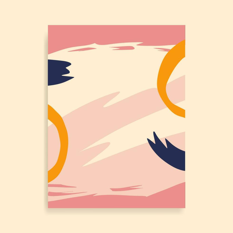 Organic cover design abstract shape vector