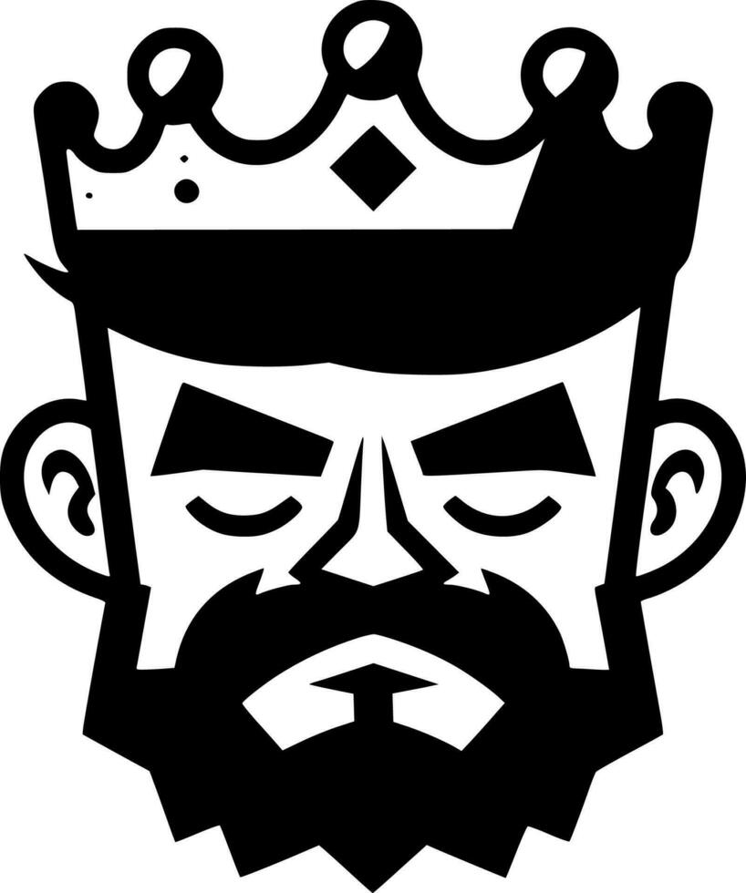 Rey - alto calidad vector logo - vector ilustración ideal para camiseta gráfico