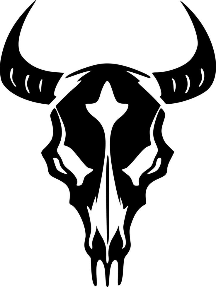 Cow Skull - High Quality Vector Logo - Vector illustration ideal for T-shirt graphic