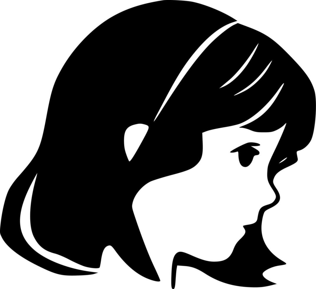 niña - alto calidad vector logo - vector ilustración ideal para camiseta gráfico